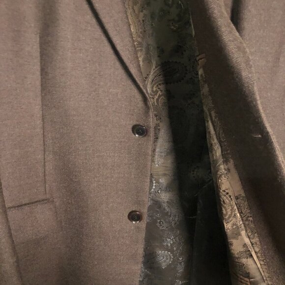 Hugo Boss Mens Classic Maselli2 lined brown wool two button blazer size 44R - Picture 2 of 9
